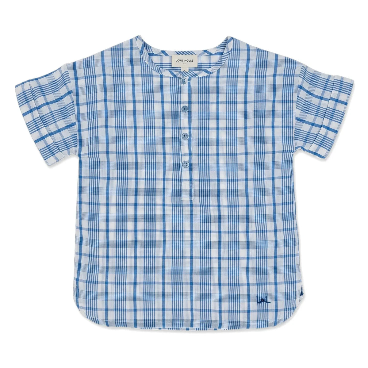 Louis Louise - Saul Checked Kurta | Blue