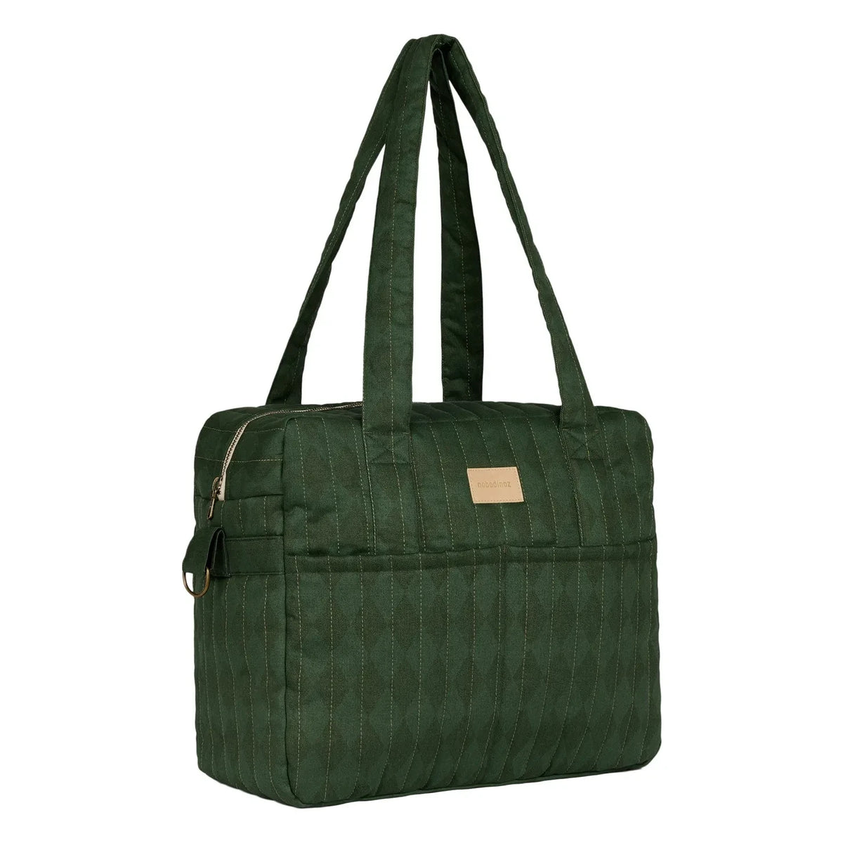 Nobodinoz - Hyde Park Diamonds Waterproof Baby Bag | Green