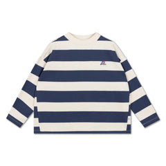 Repose AMS - Organic Cotton Striped Sweatshirt | Blue