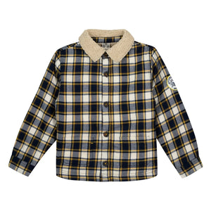 Bonton - Piloti Checkered Jacket | White