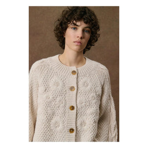 Louise Misha - Khallane Wool Cape | Cream