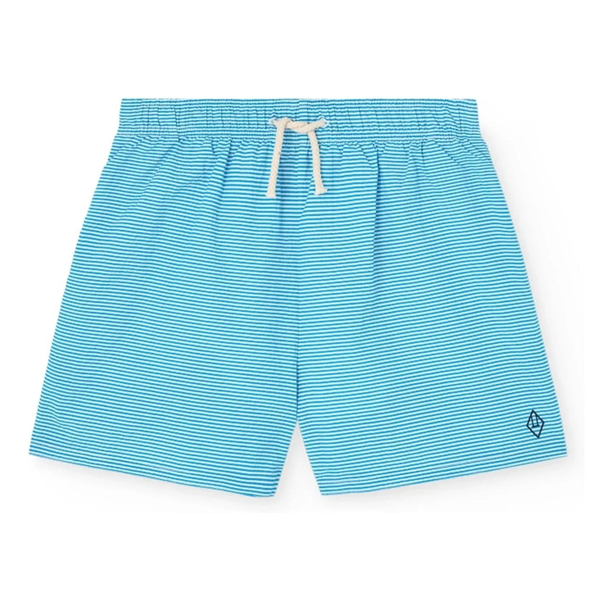 The Animals Observatory - Striped Gavial Shorts | Blue