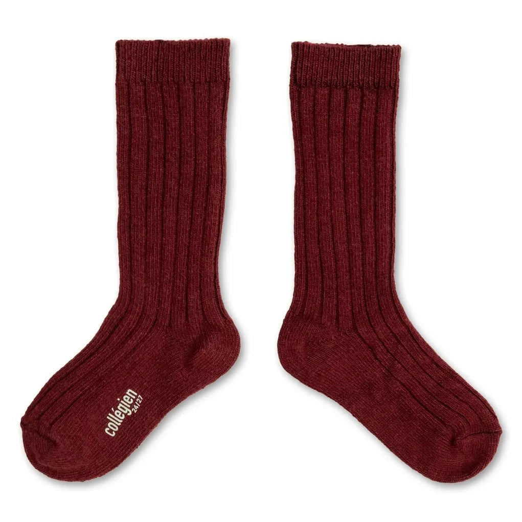 Collégien - Red Cherry Chamois Merino Wool Socks