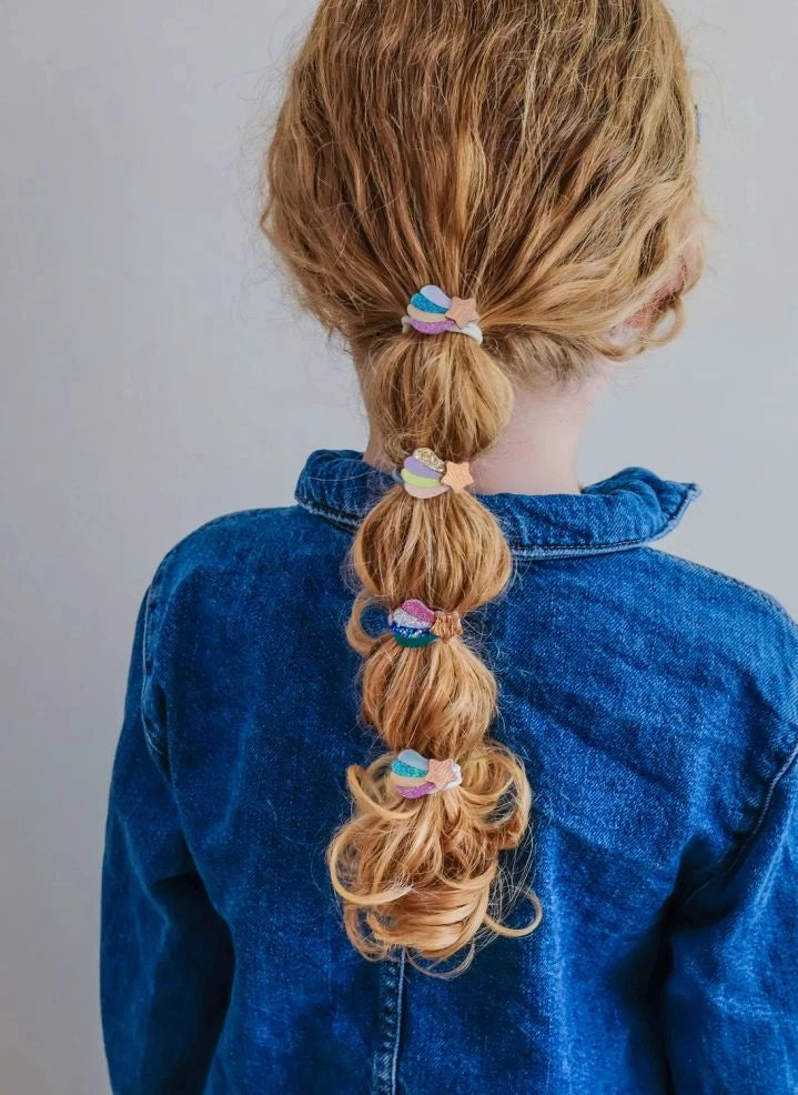 Mimi & Lula - 8-piece Star Hair Clip Set | Blue
