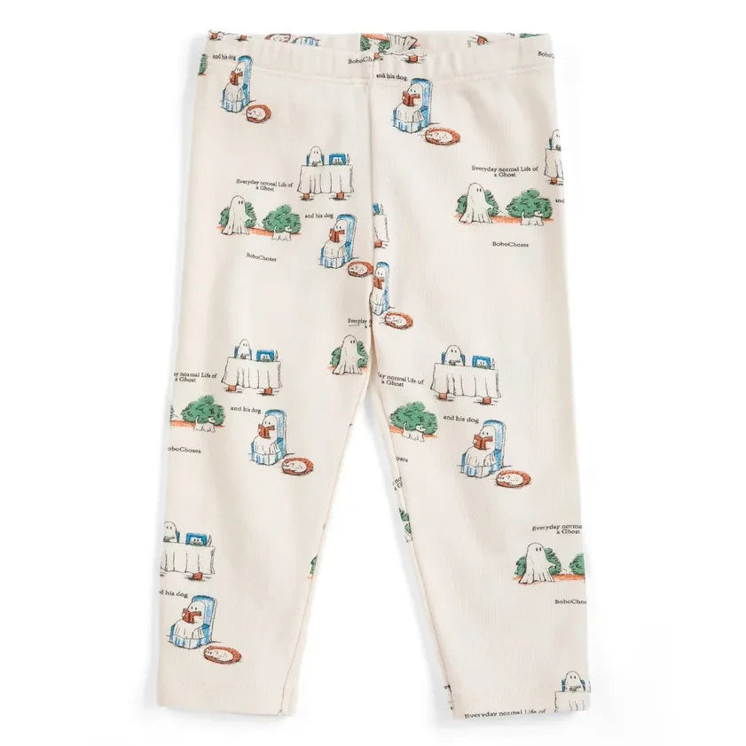 Bobo Choses - Organic Cotton Ghost Leggings | Ecru