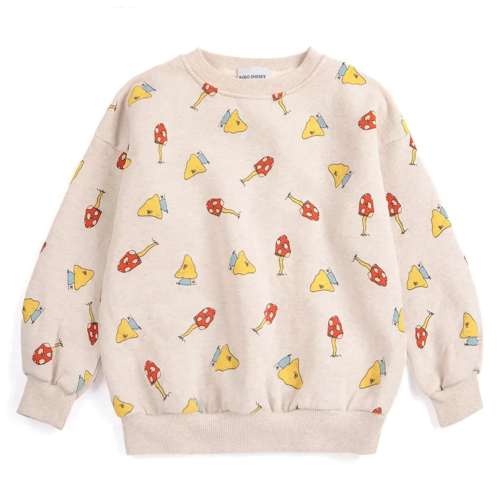 Bobo Choses - Mushroom Sweat Organic Cotton | Ecru