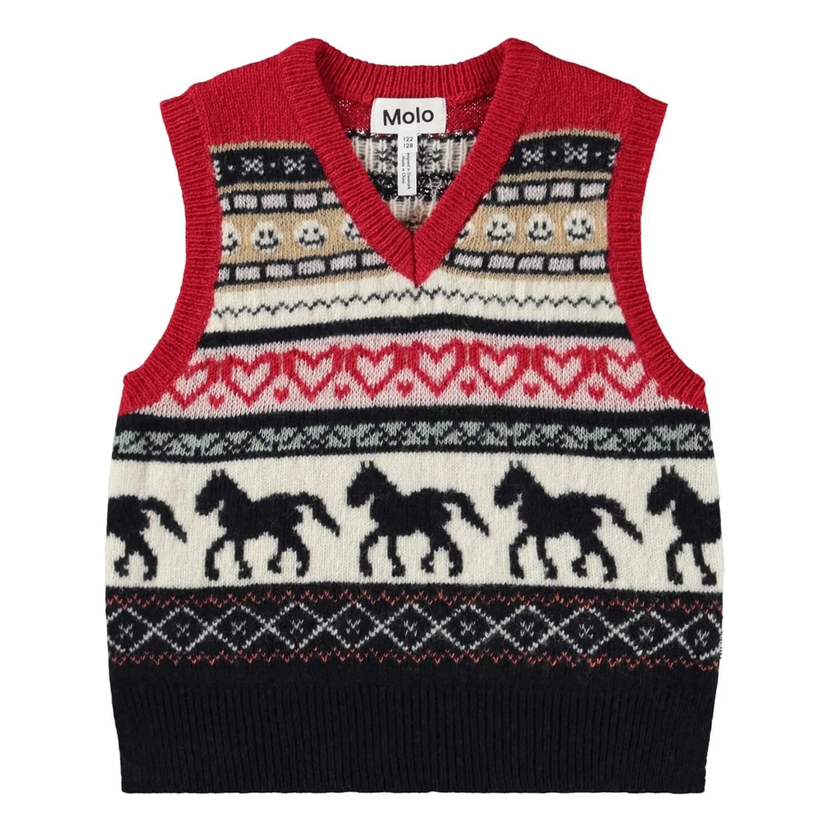Molo - Grace Laine Sleeveless Sweater | Red