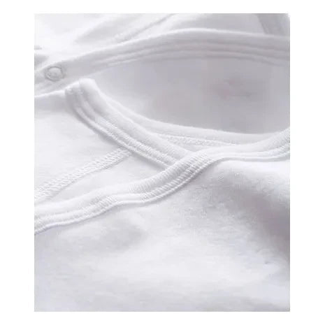 Petit Bateau - Newborn Cross-Back Overall Set - 2-Pack | White