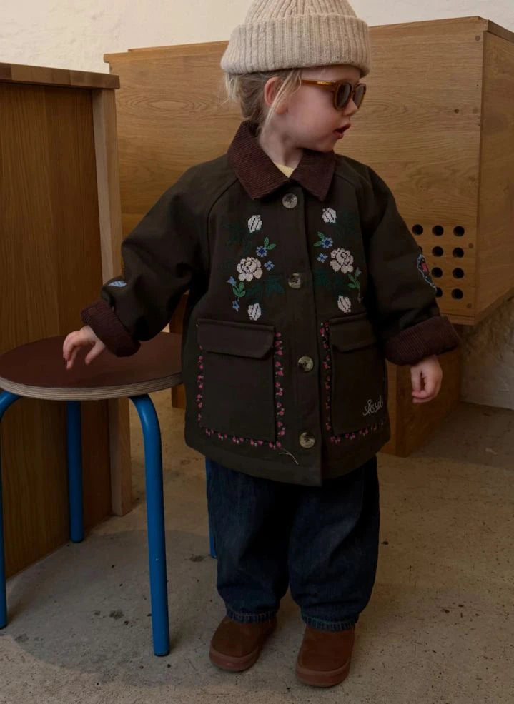 SISSEL EDELBO - Cara Organic Cotton Jacket - Kids' Collection | Khaki