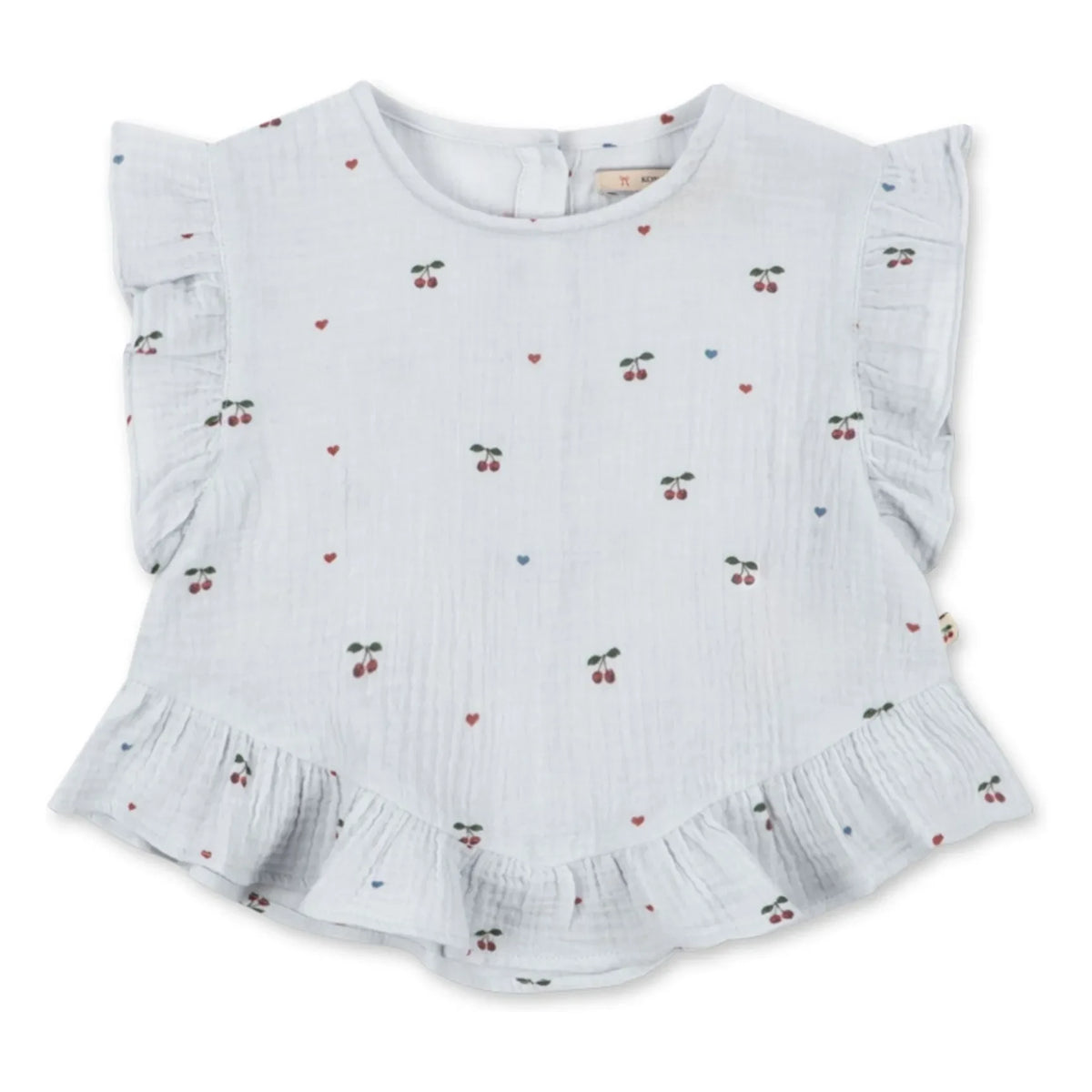 Konges Sløjd - Coco Cerises Organic Cotton Top | Light Blue