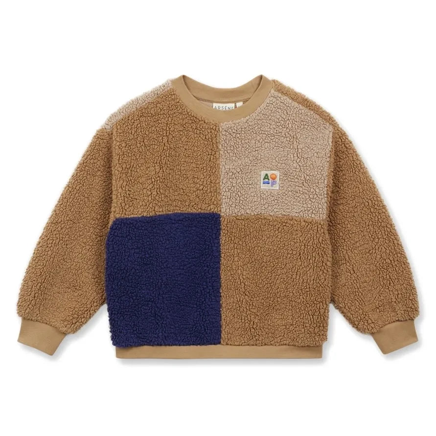 Arsène et Les Pipelettes - Patchwork Sweatshirts | Camel