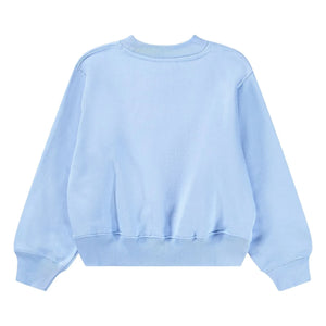 Molo - Marge Cat Organic Cotton Sweater | Light Blue