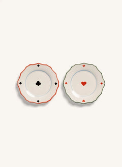 &Klevering - Heart and Clover Plates - 2-piece Set