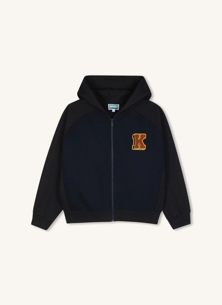 Kenzo - Kenzo Tigres Zip-Up Sweatshirt Top | Night Blue