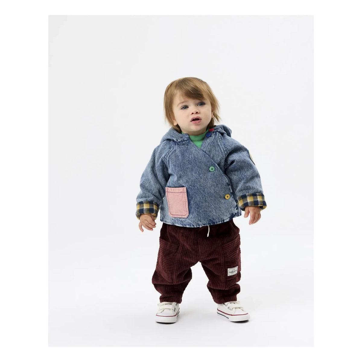 Goldie + Ace - Denim Hooded Jacket | Blue