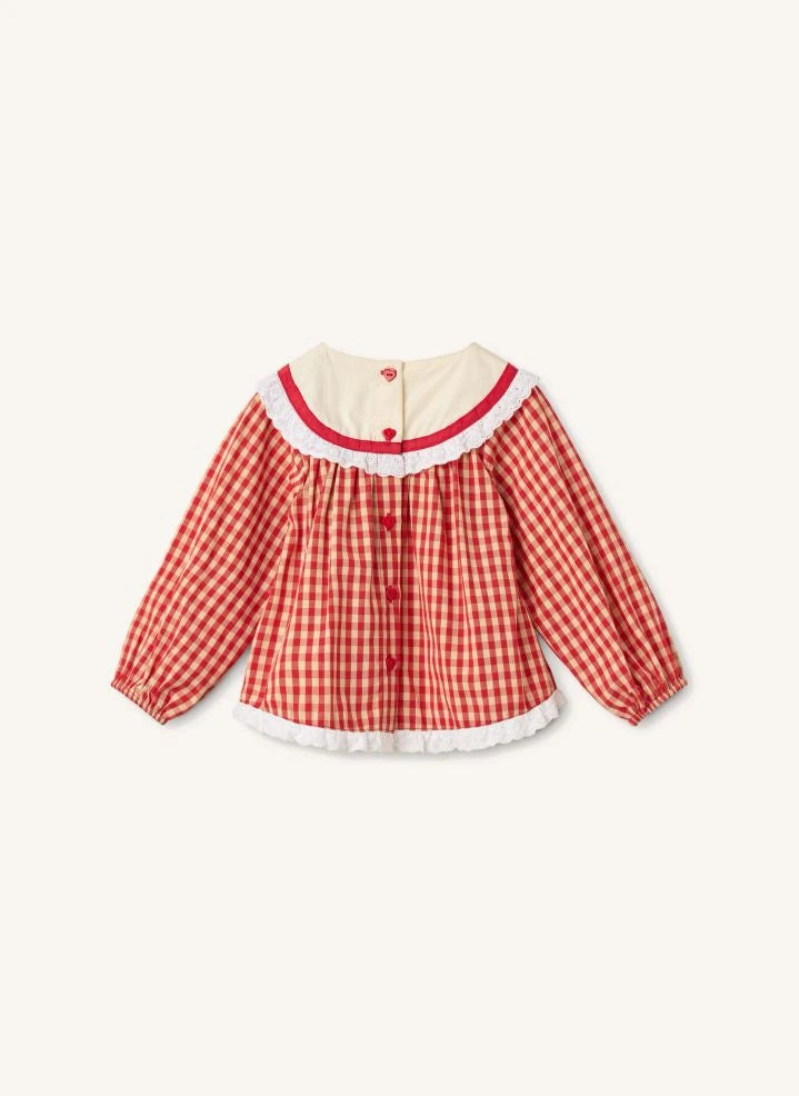 Flöss - Lucia Vichy Blouse | Red