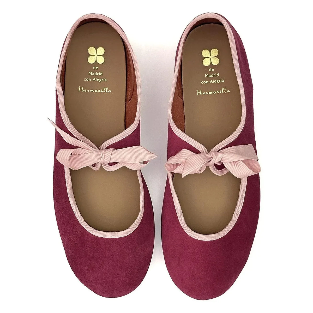 Hermosilla - Orsay Flats Daim | Garnet