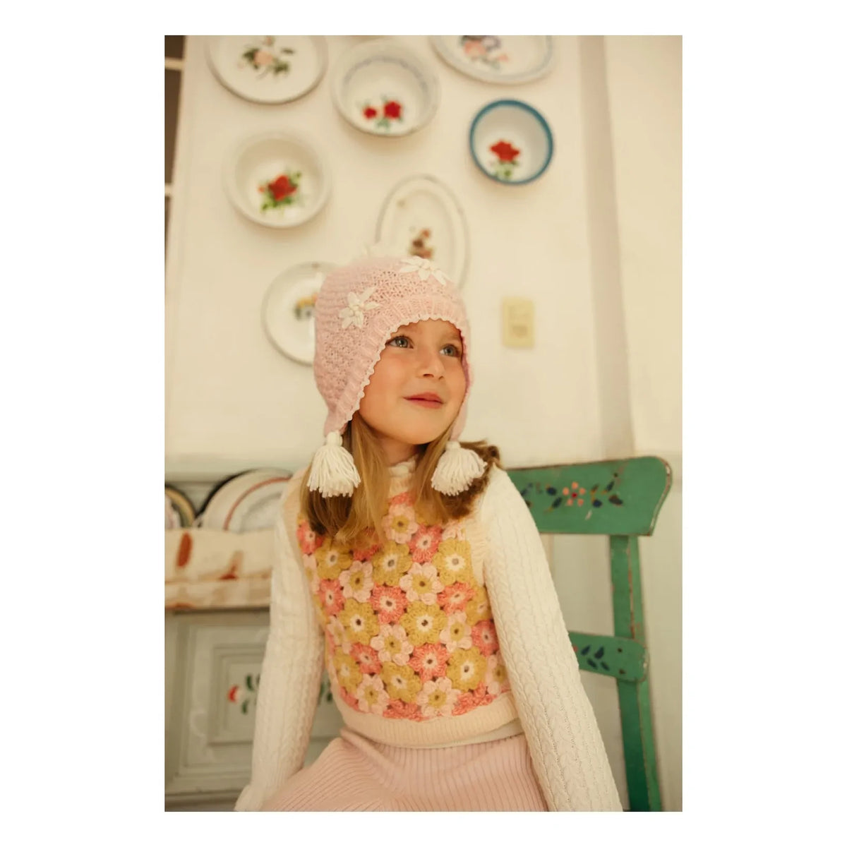 Louise Misha - Isolina bonnet | Pink