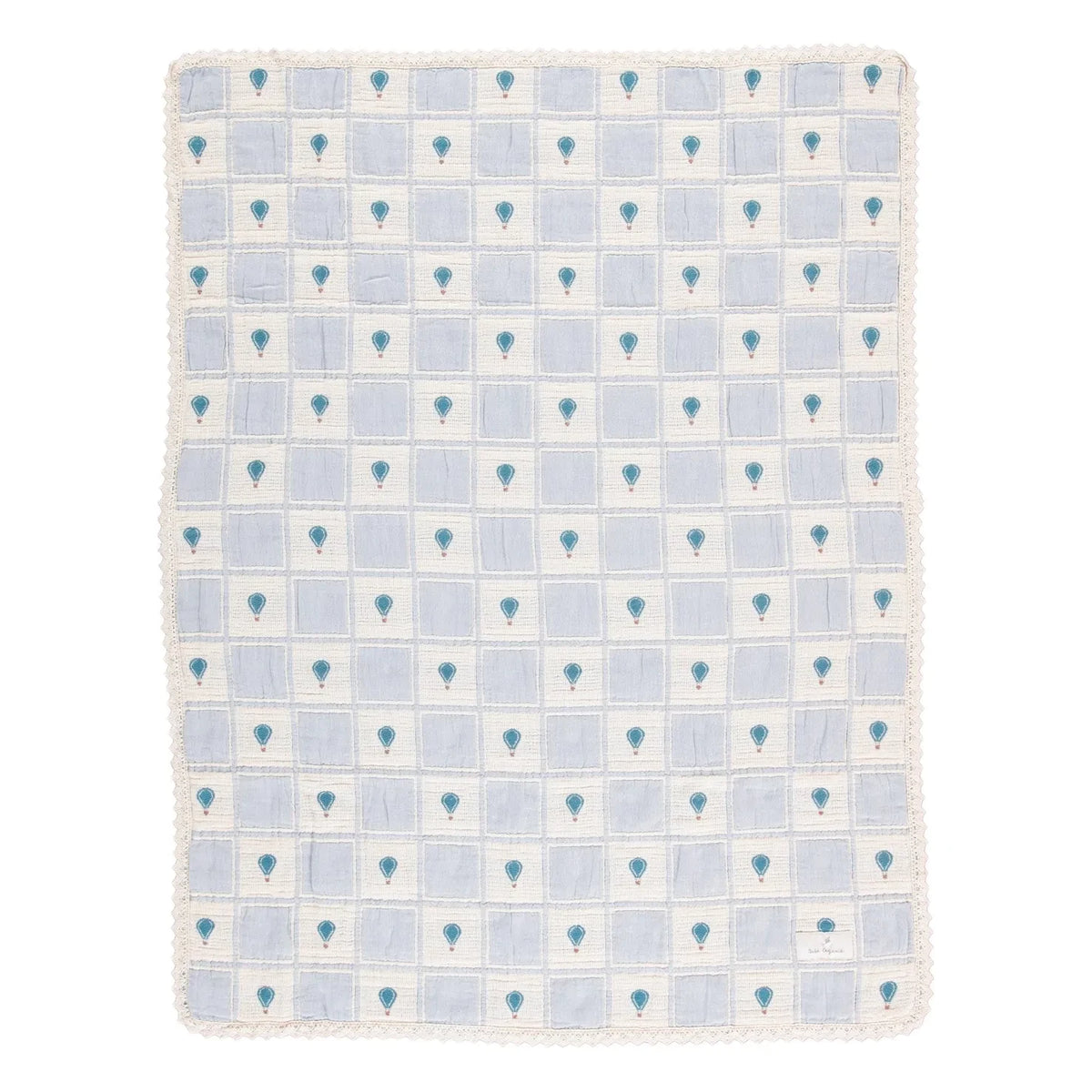 Bebe Organic - Organic Cotton Balloon Blanket | Blue