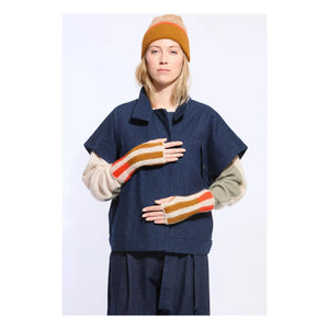 Mapoésie - Althea Wool Fingerless Gloves | Orange