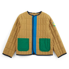 Bobo Choses - Recycled Fiber Quilted Jacket | Khaki