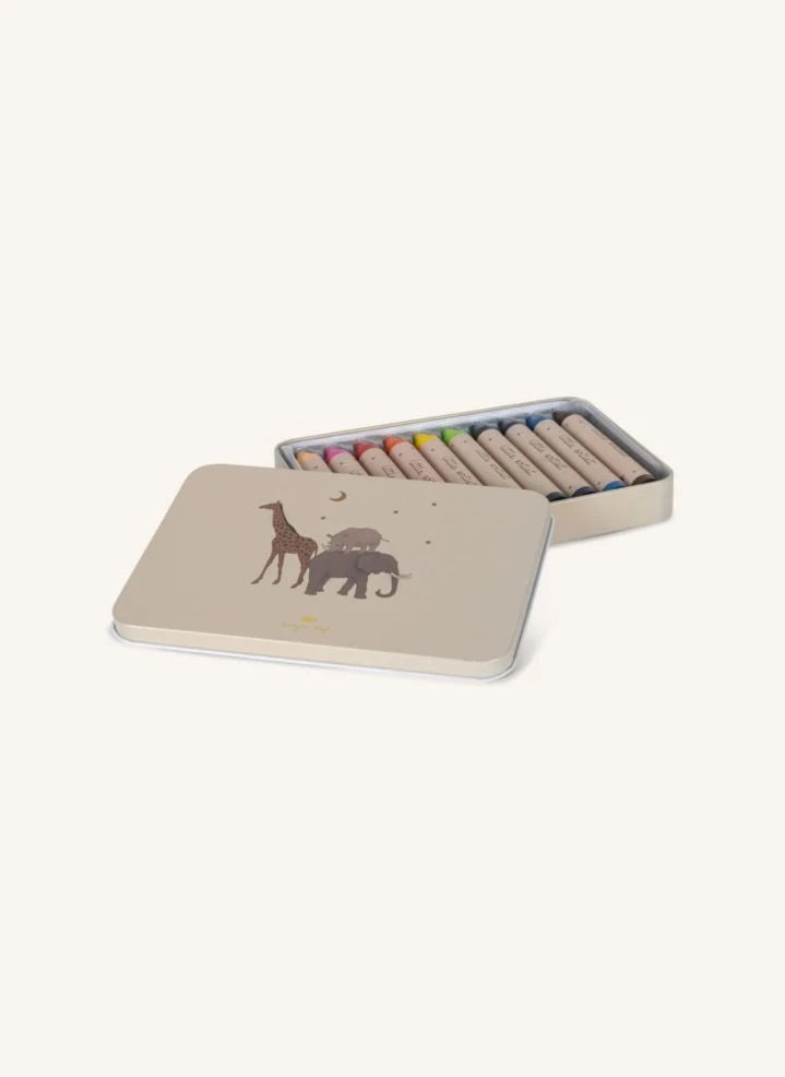 Konges Sløjd - Natural wax crayons - Pack of 10 | Beige