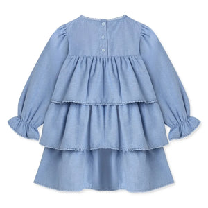 Fliink - Connie Ruffled Dress | Blue
