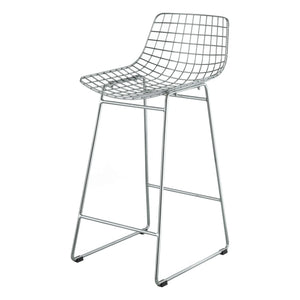 HKliving - Metal Bar Stool | Chrome