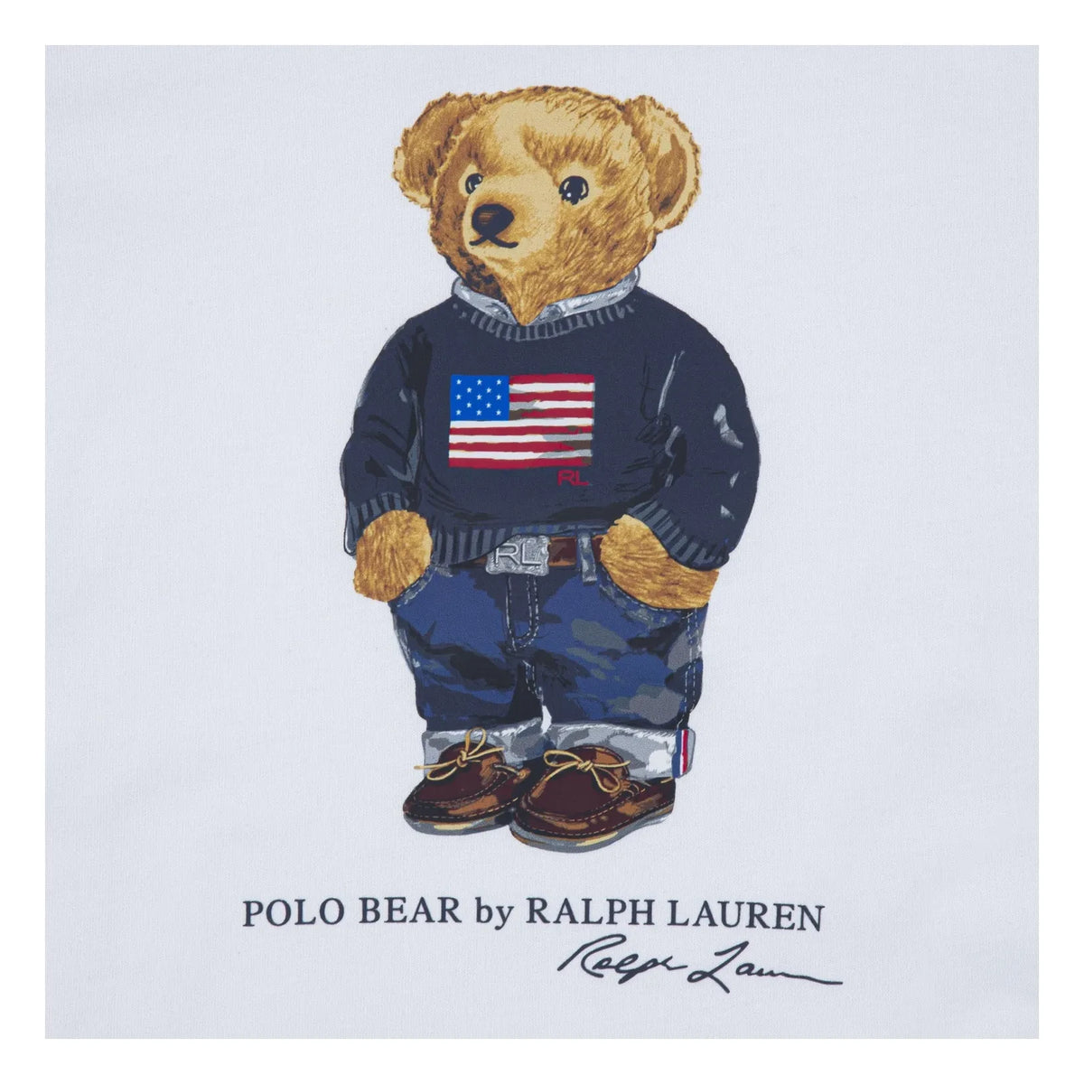 Ralph Lauren - Teddy Bear T-Shirt and Shorts Pajama | White