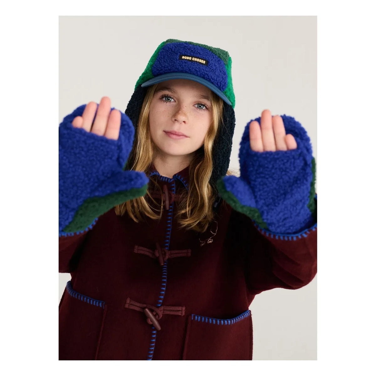 Bobo Choses - Recycled Fiber Sherpa Gloves | Green