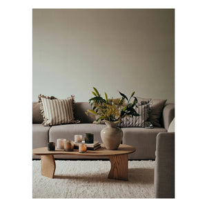 Broste Copenhagen - Ina Square Pillowcase | Brown