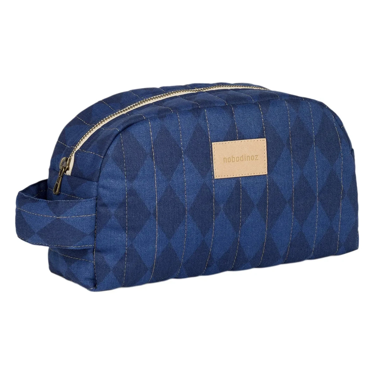 Nobodinoz - Hyde Park Diamonds Makeup Bag | Blue