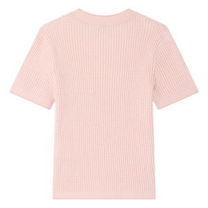 Bonpoint - Melie Organic Cotton Short Sleeve Sweater | Pink