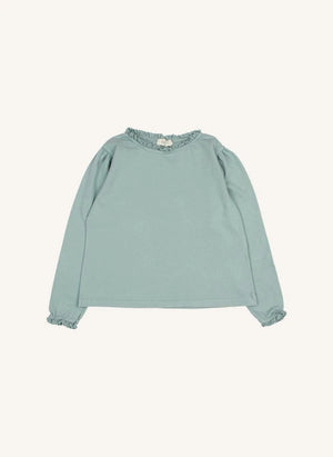 Búho - Lace Organic Cotton T-shirt | Cedar Green