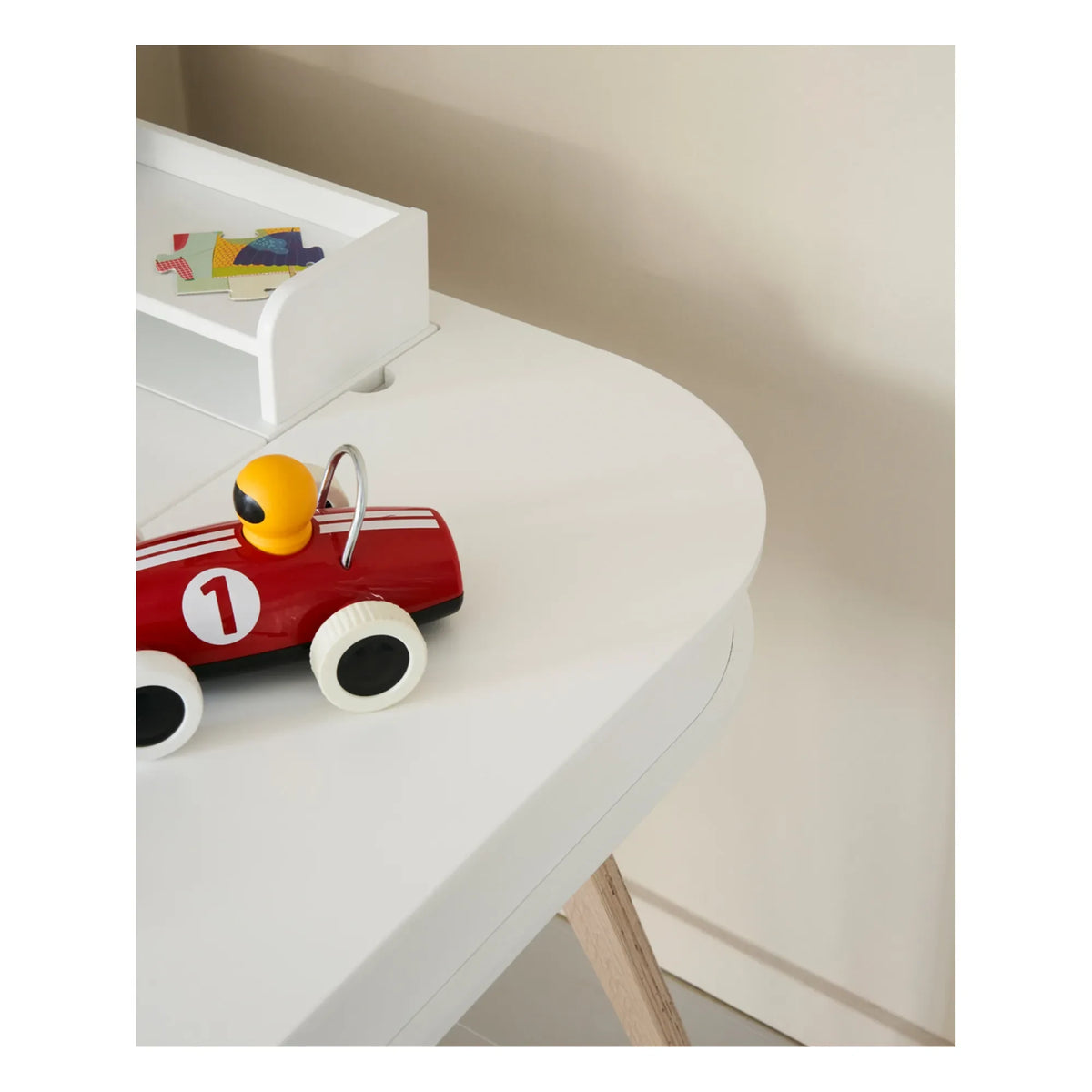 Oliver Furniture - Wooden Table, 66 cm | White