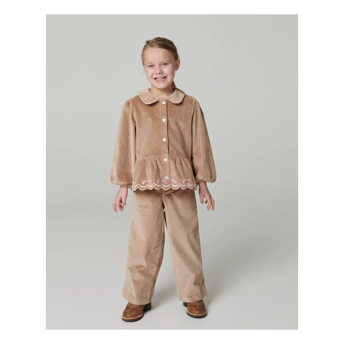 Copenhagen Colors - Organic Cotton Corduroy Coat | Beige