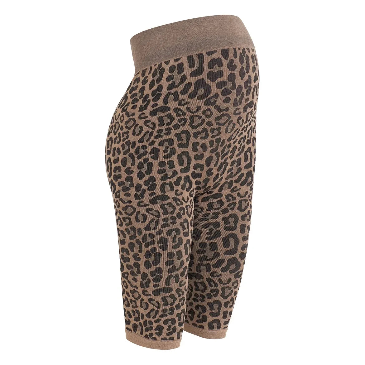 Mama Hangs - Mama Flow Maternity Cycling Shorts | Leopard