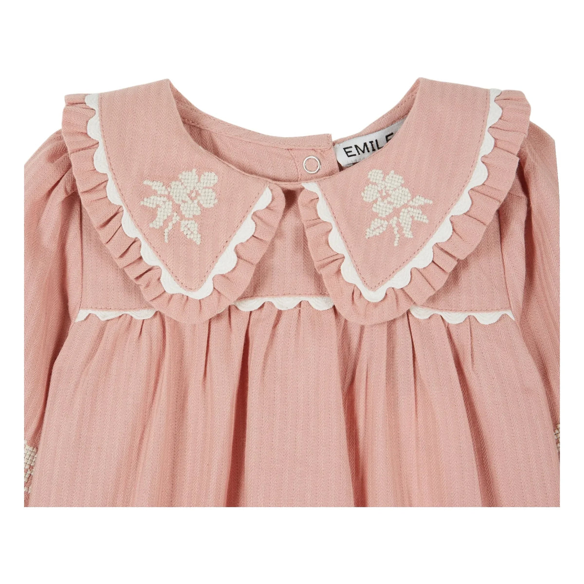Emile et Ida - Embroidered Jumpsuit | Pink