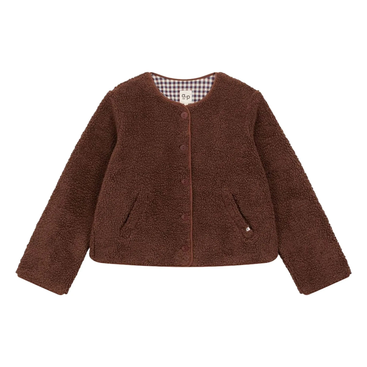 a.p - Gerdie Sherpa Organic Cotton Jacket | Brown