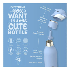 Asobu - Dauphin Stainless Steel Water Bottle | Blue