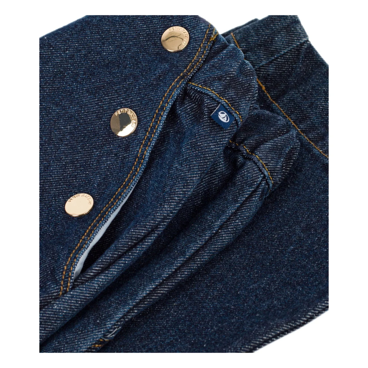 Petit Bateau - Organic Cotton Wide Leg Jeans | Dark Blue