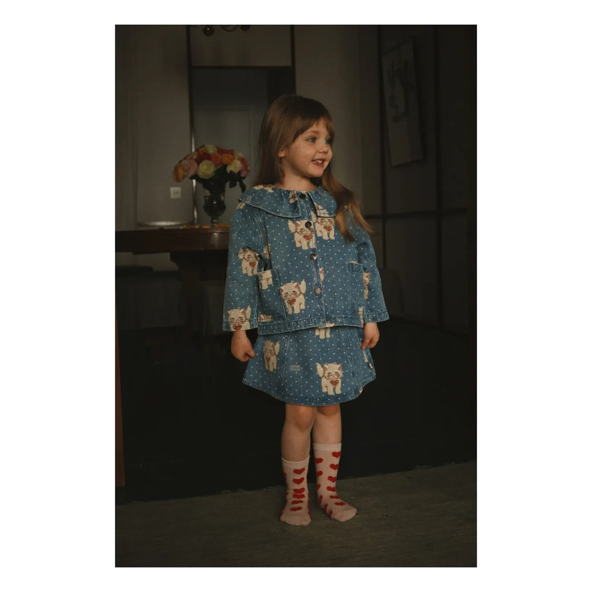Konges Sløjd - Heart Patterned 2 Pair Socks Set | Pink
