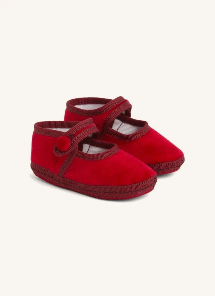 Folkloore - Velvet Slippers | Red