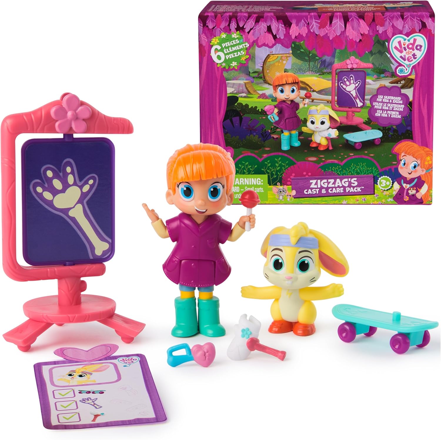 Dinossi - Vida The Vet, Vida & Zig Zag Action Figures of Zig Zag