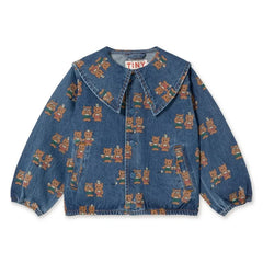 Tinycottons - Tea Room Denim Jacket | Blue