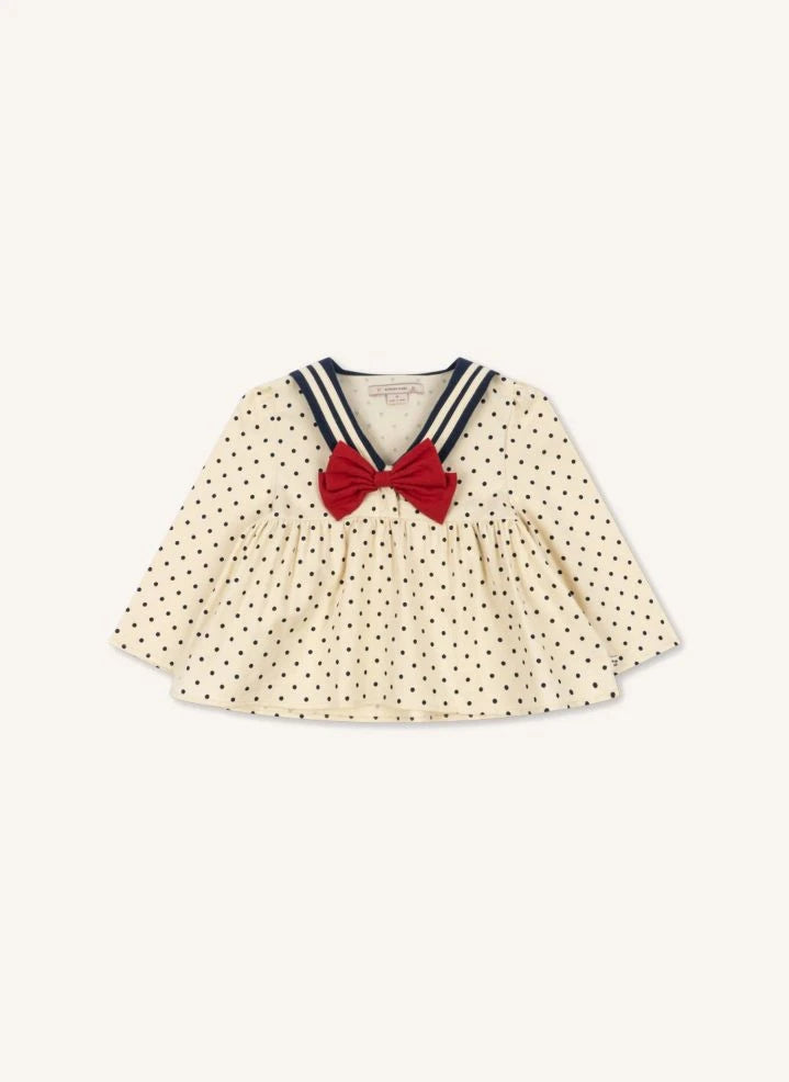 Konges Sløjd - Cali Polka Dot Organic Cotton Blouse | Ecru