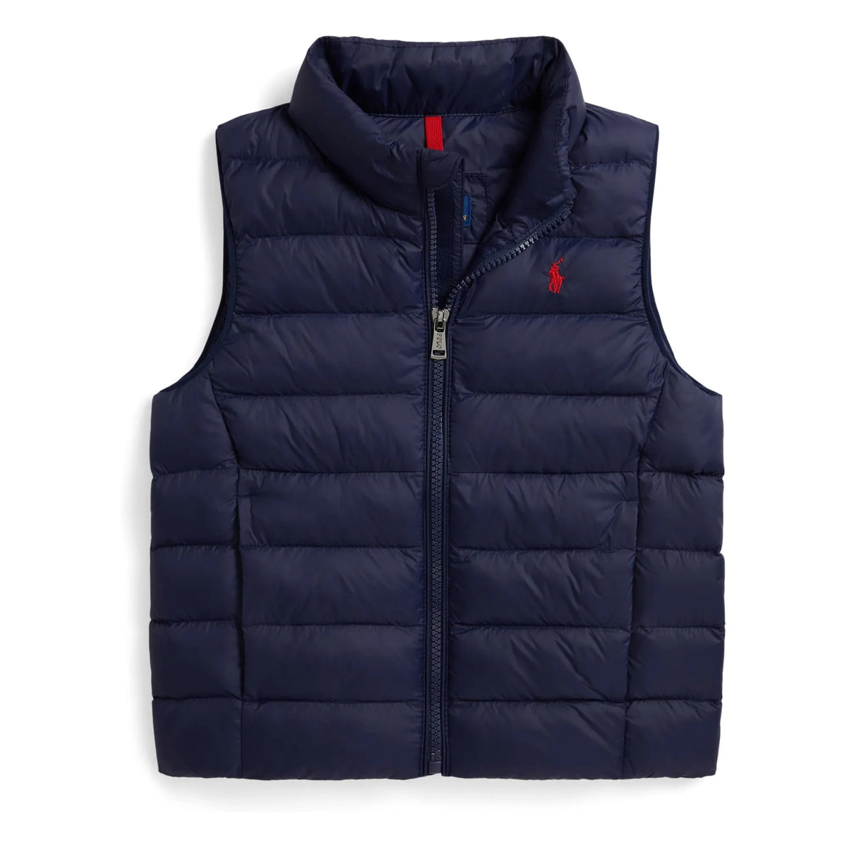Ralph Lauren - Logo Sleeveless Padded Vest Made from Recycled Fibers | Dark Blue