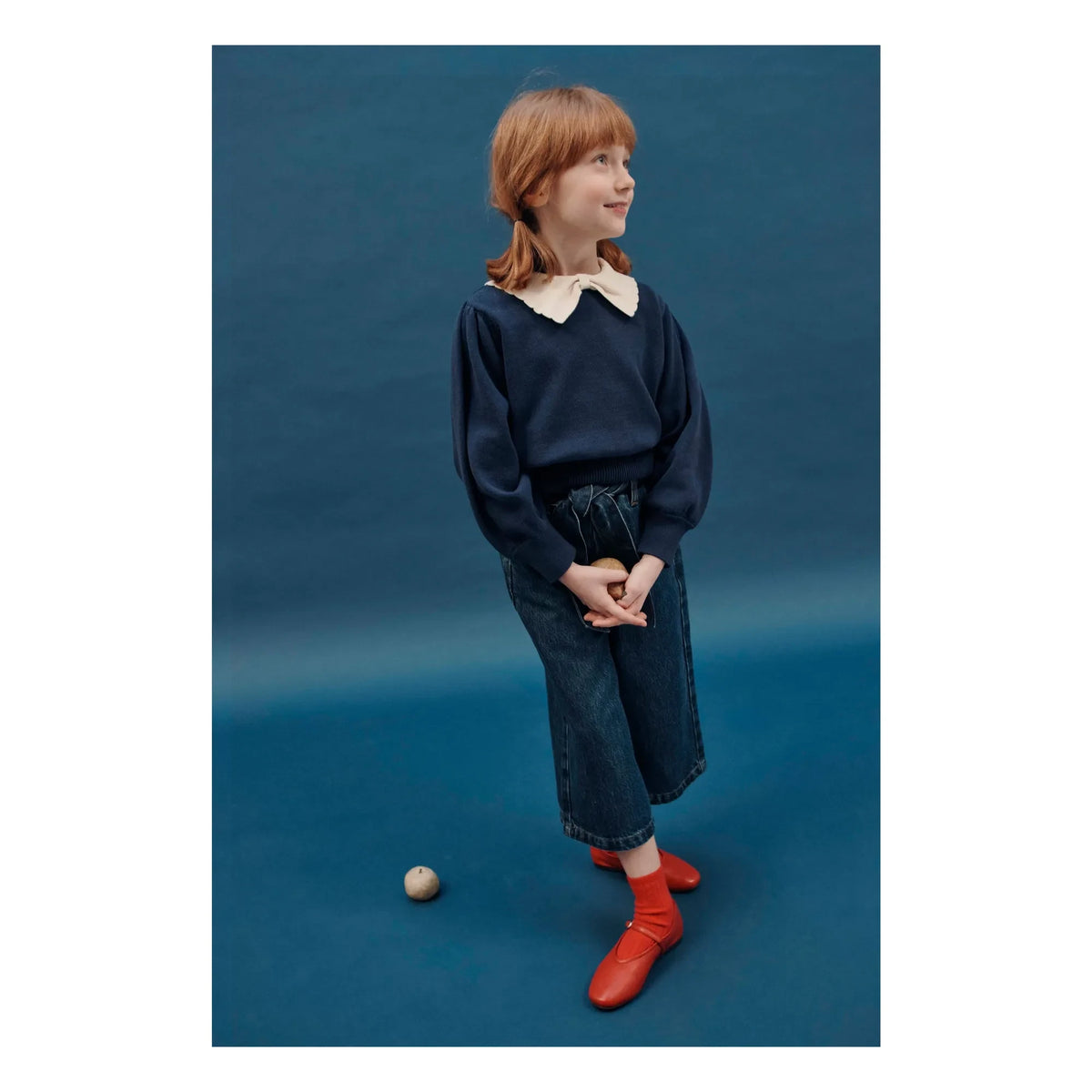 Emile et Ida - Wide Belted Jeans | Blue