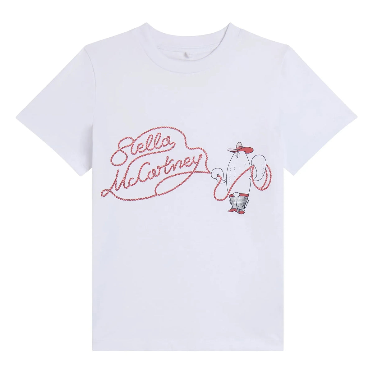 Stella McCartney Kids - Lasso Organic Cotton T-Shirt | White