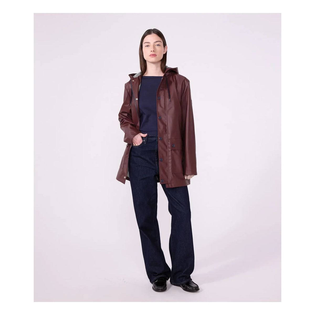 Petit Bateau - Iconic Raincoat | Burgundy